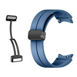 Samsung Galaxy Watch 4 5 Pro 40 42 44 45 46mm Uyumlu Kavisli Coastal Manyetik Tokalı Silikon Kordon