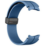 Samsung Galaxy Watch 4 5 Pro 40 42 44 45 46mm Uyumlu Kavisli Coastal Manyetik Tokalı Silikon Kordon