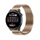 Samsung Gear S3 Frontier R760 – S3 Classic R770 22mm Uyumlu Woven Wire Tasarım Metal Hasır Kordon