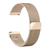 Samsung Gear S3 Frontier R760 – S3 Classic R770 22mm Uyumlu Woven Wire Tasarım Metal Hasır Kordon