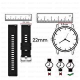 Honor Magic Watch 2 – Watch Magic – Watch Gs3 22mm Uyumlu Woven Wire Tasarım Metal Hasır Kordon