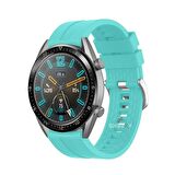 Huawei Watch 3 Elite-Classic 46mm-Watch 3 Pro-Elite 22mm Uyumlu NovaGT Supreme Silikon Kordon
