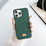 iPhone 14 Pro Uyumlu Diamond Gleam Simli Desenli Kapak