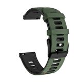 Xiaomi Watch S1 -S1 Active -Mi Watch -Watch Color 22mm Uyumlu Stride Çift Renkli Silikon Kordon