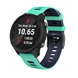 Huawei Watch Ultimate – Watch Buds 22mm Uyumlu Stride Çift Renkli Silikon Kordon