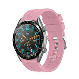 Huawei Watch 3 Elite-Classic 46mm-Watch 3 Pro-Elite 22mm Uyumlu NovaGT Supreme Silikon Kordon