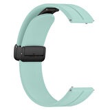 Samsung Galaxy Watch 46mm R800-Watch 3 45mm R840 22mm Uyumlu Coastal Manyetik Tokalı Silikon Kordon