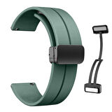 Huawei Watch Ultimate – Watch Buds 22mm Uyumlu Coastal Manyetik Tokalı Silikon Kordon