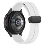 Huawei Watch 3 Elite-Classic 46mm-Watch 3 Pro 22mm Uyumlu Coastal Manyetik Tokalı Silikon Kordon