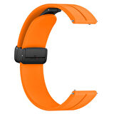 Huawei Watch 3 Elite-Classic 46mm-Watch 3 Pro 22mm Uyumlu Coastal Manyetik Tokalı Silikon Kordon