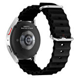 Samsung Galaxy Watch 46mm R800 – Watch 3 45mm R840 22mm Uyumlu Seaflex Ocean Silikon Kordon