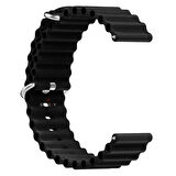 Samsung Galaxy Watch 46mm R800 – Watch 3 45mm R840 22mm Uyumlu Seaflex Ocean Silikon Kordon