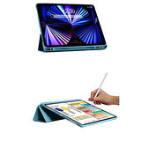 Apple iPad Pro 12.9 İnç 3.4.5.6. Nesil Kılıf Craft Kalem Bölmeli Uyku Modlu Kapaklı Smart Case