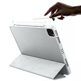 Apple iPad Pro 11 İnç 1.2.3.4. Nesil Kılıf Craft Kalem Bölmeli Uyku Modlu Kapaklı Smart Case