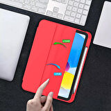Apple iPad Air 4. 5. Nesil 10.9 İnç Kılıf Craft Kalem Bölmeli Uyku Modlu Kapaklı Smart Case