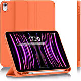 Apple iPad Air 4. 5. Nesil 10.9 İnç Kılıf Craft Kalem Bölmeli Uyku Modlu Kapaklı Smart Case