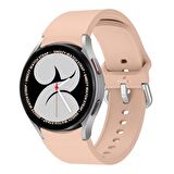 Samsung Galaxy Watch 4 5 Pro 40 42 44 45 46mm Uyumlu Orjinal Tasarım Kavisli PureLux Silikon Kordon