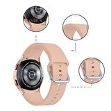 Samsung Galaxy Watch 4 5 Pro 40 42 44 45 46mm Uyumlu Orjinal Tasarım Kavisli PureLux Silikon Kordon