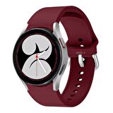 Samsung Galaxy Watch 4 5 Pro 40 42 44 45 46mm Uyumlu Orjinal Tasarım Kavisli PureLux Silikon Kordon