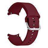 Samsung Galaxy Watch 4 5 Pro 40 42 44 45 46mm Uyumlu Orjinal Tasarım Kavisli PureLux Silikon Kordon