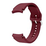 Samsung Galaxy Watch 4 5 Pro 40 42 44 45 46mm Uyumlu Orjinal Tasarım Kavisli PureLux Silikon Kordon