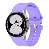 Samsung Galaxy Watch 4 5 Pro 40 42 44 45 46mm Uyumlu Orjinal Tasarım Kavisli PureLux Silikon Kordon