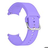 Samsung Galaxy Watch 4 5 Pro 40 42 44 45 46mm Uyumlu Orjinal Tasarım Kavisli PureLux Silikon Kordon