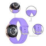 Samsung Galaxy Watch 4 5 Pro 40 42 44 45 46mm Uyumlu Orjinal Tasarım Kavisli PureLux Silikon Kordon