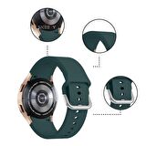 Samsung Galaxy Watch 4 5 Pro 40 42 44 45 46mm Uyumlu Orjinal Tasarım Kavisli PureLux Silikon Kordon