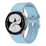Samsung Galaxy Watch 4 5 Pro 40 42 44 45 46mm Uyumlu Orjinal Tasarım Kavisli PureLux Silikon Kordon