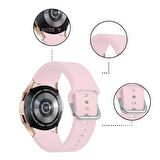 Samsung Galaxy Watch 4 5 Pro 40 42 44 45 46mm Uyumlu Orjinal Tasarım Kavisli PureLux Silikon Kordon