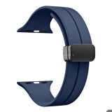 Apple Watch 38mm 40mm 41mm Seri 1 2 3 4 5 6 7 8 Se Uyumlu Coastal Manyetik Tokalı Silikon Kordon