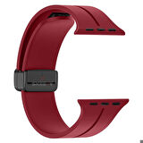 Apple Watch 38mm 40mm 41mm Seri 1 2 3 4 5 6 7 8 Se Uyumlu Coastal Manyetik Tokalı Silikon Kordon