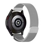 Huawei Watch GT 3 Elegant – Active 42mm Uyumlu 20mm Woven Wire Metal Hasır Kordon