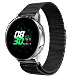 Huawei Watch GT 3 Elegant – Active 42mm Uyumlu 20mm Woven Wire Metal Hasır Kordon