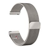 Huawei Watch GT 3 Elegant – Active 42mm Uyumlu 20mm Woven Wire Metal Hasır Kordon