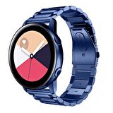 Sneezy Samsung Galaxy Watch Active  2 uyumlu 44mm-40mm 20mm Ironweft Döküm Çelik Metal Kordon