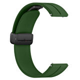 Sneezy Samsung Galaxy Watch 6 uyumlu – Classic 40-43-44-47mm 20mm Coastal Manyetik Tokalı Silikon Kordon