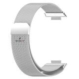 Huawei Watch Fit 2 Metal Hasır Kordon Woven Wire Metal Tasarım Kordon