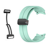 Samsung Galaxy Watch 6 40 43 44 47mm Uyumlu Kavisli Coastal Manyetik Tokalı Silikon Kordon