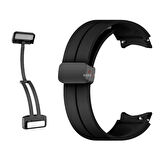 Samsung Galaxy Watch 6 40 43 44 47mm Uyumlu Kavisli Coastal Manyetik Tokalı Silikon Kordon