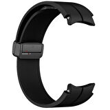 Samsung Galaxy Watch 6 40 43 44 47mm Uyumlu Kavisli Coastal Manyetik Tokalı Silikon Kordon