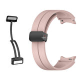 Samsung Galaxy Watch 6 40 43 44 47mm Uyumlu Kavisli Coastal Manyetik Tokalı Silikon Kordon