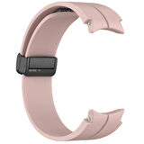 Samsung Galaxy Watch 6 40 43 44 47mm Uyumlu Kavisli Coastal Manyetik Tokalı Silikon Kordon