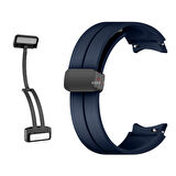Samsung Galaxy Watch 6 40 43 44 47mm Uyumlu Kavisli Coastal Manyetik Tokalı Silikon Kordon