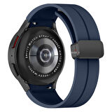 Samsung Galaxy Watch 6 40 43 44 47mm Uyumlu Kavisli Coastal Manyetik Tokalı Silikon Kordon
