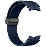 Samsung Galaxy Watch 6 40 43 44 47mm Uyumlu Kavisli Coastal Manyetik Tokalı Silikon Kordon