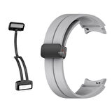 Samsung Galaxy Watch 6 40 43 44 47mm Uyumlu Kavisli Coastal Manyetik Tokalı Silikon Kordon