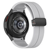 Samsung Galaxy Watch 6 40 43 44 47mm Uyumlu Kavisli Coastal Manyetik Tokalı Silikon Kordon