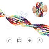 Sneezy Samsung Galaxy Watch 5 Pro R-920 İle Uyumlu 20mm FiberLink Manyetik Tokalı Kumaş Örgü Kordon